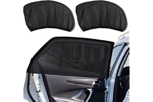 AHLMA 2 pièces Pare Soleil Voiture Arriere Rideau Occultant Voiture Chaussettes Vitre Voiture Pare Soleil Vitre Arrière Voiture protège Les passagers, Les Enfants et Les Animaux domestiques (110 * 60 cm)