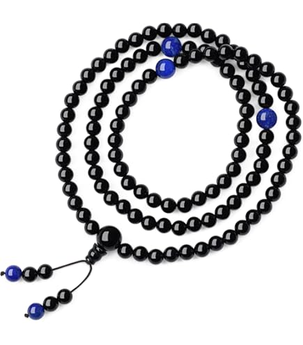 Collana In Agata Dzi Tibetana - Pendente Nove Occhi Guanyin, Pietra Curativa Unisex