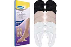 THEARCHES 6 Paar Fußgewölbe Pads Gel Arch Support Einlegesohlen für Plattfuß, Plantarfasziitis, Hohes Orthopädische Einlagen, Bogenkissen für Fußdruck, Fußschmerzlinderung,Multi-color