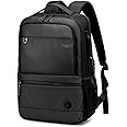GOLDEN WOLF Backpack for Men 17L to 22L Medium Expandable Backpack for upto 15.6" Laptop Bag for Travel, Office Backpack with Clothes Compartment & USB Smart Backpack for Business, Black