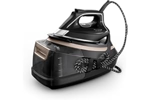 Rowenta Eco Steam Pro Ferro da Stiro a Vapore con Caldaia, Pressione Fino a 8 Bar, 2800W, 1.3 Litri, Colpo Vapore 580 g/min, Ferro da Stiro Modalità Eco, Sistema Anti-Calcare, DG9640