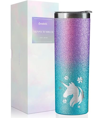 Onebttl Auto-Becher Edelstahl 590 Ml - Doppelwandig Isoliert Mit Deckel & Strohhalm