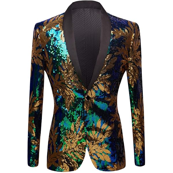 Bomber Uomo Con Paillettes Metallizzate – Giacca Da Baseball Glitterata Per Discoteca, Feste E Carnevale, Costume Di Carnevale Per Matrimoni E Serate - 3