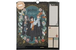 Grupo Erik Wall Planner 2026 - Harry Potter Gifts For Family | Monthly Planner With Stickers, Pen, Shopping List, Sticky Notes | Wall Calendar 16 Months Sep 2025 - Dec 2026