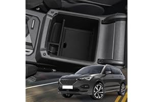 ‎YEE PIN YEE PIN Mittelkonsole SEAT Tarraco 2019-2024 Handschuhfach für Armlehne Organizer Aufbewahrungsbox Mit Rutschfestermatte Autozubehör