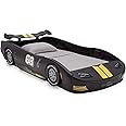 Delta Children Turbo Race Car Twin Bed, Black