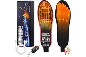 Feelhap Solette Riscaldanti USB, Scaldapiedi Ricaricabile con Telecomando, Scaldapiedi Elettrico USB Solette Termiche con Riscaldatori Piedi, Scaldapiedi Invernali per Uomini e Donne