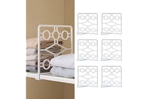 LIKEUDO 6 Stück Kleiderschrank Regaltrenner Schlafzimmer Regalteiler Schrankteiler Trennwand Kleiderschrank Regaltrenner Set Regalsystem Schränke Organisation Schrankteiler Trenngitter