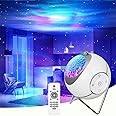 Exrp Galaxy Projector, Star Projector 360° Rotation Sensory Lights, Star Lights Starry Night Light Projector for Bedroom with White Noises and Timer, Projector Light for Kids Adults Gifts Room Decor