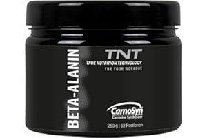 ‎TNT TRUE NUTRITION TECHNOLOGY TNT Beta Alanin Pulver (250g) • Reines CarnoSyn® ohne Zusätze • 100% Vegan, hochwertig & laborgeprüft