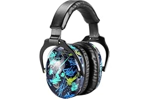 ZOHAN 030 Casque Anti Bruit Enfant Facilement Réglable Pliable, Protection Auditive confortable avec Sac de Transport, SNR 25dB pour l’Autisme, TDAH, Feux d’Artifice, Concert, Graffiti