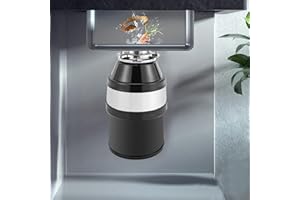 IELSNGAI Triturador de Residuos de Cocina Fregadero, Triturador de Residuos Domésticos, Triturador de Residuos de Cocina, Eléctrico Triturador de Residuos 560W 1.4L