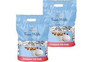 ‎TCHIBO Tchibo Kaffeepads Vorratspack Maxipack, Feine Milde, 200 Stück – 2x 100 Pads (Kaffee, mild mit sanften Röstaromen), nachhaltig, geeignet für Senseo Maschinen