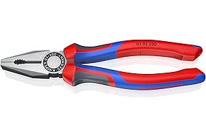 KNIPEX Szczypce uniwersalne w opakowaniu z zawieszką z rękojeściami Comfort 200 mm, 03 02 200 SB