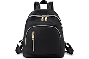 YANAIER Mini Backpack Purse for Women Girls Fashion Anti-theft Water Repellent Rucksack Ladies School Bag Black