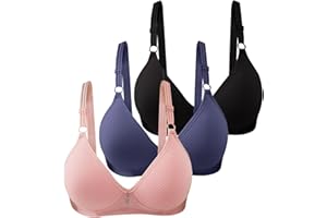 CSWH 3er Pack BHS Damen Ohne Bügel Push Up BH Set Frauen Sexy Bustier Crop Top Sport-BHS Trainings-BH mit verstellbarem für Alltag Yoga Fitness Sport Outdoor…