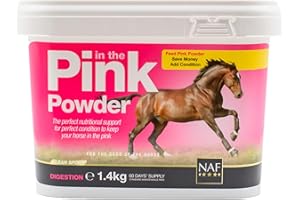 NAF Pink Powder 1.4kg – Nutritional Support for Horses – Prebiotic and Probiotic Supplement with Vitamins and Minerals – Promotes Digestive Health, Condition and Vitality