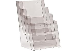 Taymar 4C160 Lot de 2 distributeurs à quatre niveaux pour brochure A5