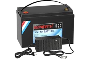 TCBWORTH Bluetooth 24V 60AH ​​LiFePO4 Batterie Grade A Zellen mit BMS Deep Cycle 10000+ Mal, geeignet für Solar, Wohnmobil, Anhänger, Trolling-Motor, Boot, Standserie und Parallel