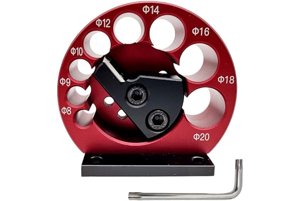 lyrlody Justerbar Dowel Jig Dowel Cutter Set med Hårdmetallblad och 8 Hålstorlekar (8-20 mm) för Träbearbetning Av Kork