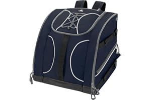 Expansea Borse per Scarponi Sci, con Scomparto per Casco e cinghie 55L, ideale per viaggi, Zaino per Scarponi da Sci Snowboard per Giacca, Casco, Occhiali di Protezione, Guanti, Scarponi da Neve