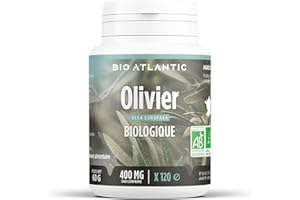BIO ATLANTIC Olivier feuille Bio - Olea europaea - 400 mg - 120 Comprimés