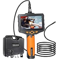 Teslong Zwei Linsen Endoskopkamera, Hand Industrie Endoskop mit 4,5-Zoll-Farb-IPS- Monitor, 1080P wasserdichte…
