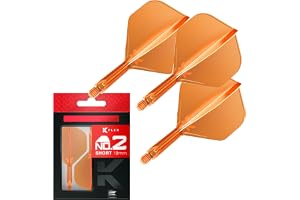 Target Darts K Flex Integrated Dart Flights and Shafts, No.2 | 3-pack K-Flex – No.2, Kflex All In One Moulded Dart Flight & Stem Längder: Kort, mellannivå och medel
