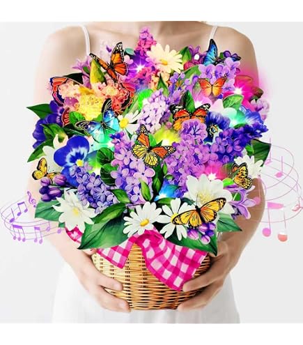 Biglietto pieghevole 3D con musica e luce - motivo 23 c