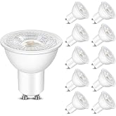 Morotty Bombillas Led GU10 5W Blanca Neutre 4000K,Pack de 10 | Equivalente a 50W,500 LM,No Regulable,&Aacute;ngulo de haz 60&deg;,Focos