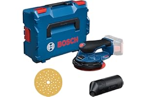 Bosch Professional 18 V firmy Bosch: szlifierka akumulatorowa GEX 18V-150-3 (1x papier ścierny, 1x pojemnik na pył, 1x pierścień ochronny, walizka L-BOXX 162)