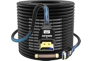 charlore HDMI Kabel 25m (HDMI 2.0, 18 Gbit/s) 4K@60Hz Ultra High Speed Anschluss, kompatibel mit Blu-Ray,TV, Playstation, Projektor,PS3, PS5, PC, HDTV,Laptop