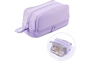 Boutihao Astuccio Astuccio Grande Capacità, Astucci Matite di Grande con 4 Scomparti, Astuccio Portapenne Materiale Scolastico Stazionario, per Ragazzi Ragazze Adolescenti Adulti Scuola e Ufficio