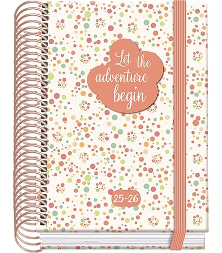 Agenda De Bureau SAS 18S Lady Color Design 15 X 17 Cm Semainier Septembre 2025 à Août 2026. - Visuel
