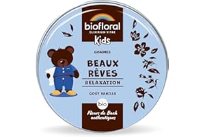 BIOFLORAL KIDS - Beaux Rêves - BIO - Relaxation - Fleurs de Bach Authentiques - Sans Alcool - 45g