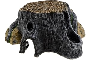 Uotyle Reptile Hideout Large Reptile Rock Hide Cave Aquarium Turtle Habitat Shelter for Gecko Lizards Tortoise Fish