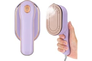 zerotop Plancha de viaje 1000 W Plancha de Vapor Pequeña Plancha de Vapor de Mmano para Ropa, 100ml de Agua, 180 ° Giratorio, Mini Máquina de Planchar Plancha Vapor Viaje para el Hogar y los Viajes