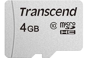 Transcend 4GB microSDHC 300S Class 10 Memory Card with up to 95/45 MB/s (for Smartphones, Digital Camers and Nintendo Consoles) without SD Adapter TS4GUSD300S