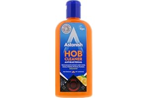 Astonish Powerful Sparkling Hob Creamer Cleaner Antibacterial with Protective Coating Finish, Zesty Lemon, 235 ml
