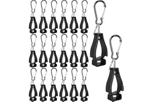 GBACHOOSE 20 Pcs Work Glove Clip, Glove Holder Clip, Black Gloves Grabber Clips, Labor Gloves Keeper Hanger for Belt, Labor Work Clamp Safety