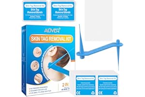 HRAMEX Skin Tag Remover kit,Safe for Most Body Parts,Painless Skin Tag Removal Kit for Small (2mm) to Medium (8mm) Skin Tags,(Includes 36x Repair Patches,40x Removal Bands & 10x Cleansing Wipes)