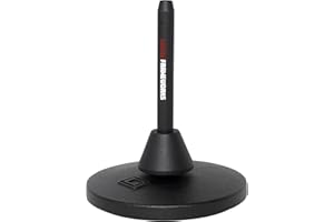 Gator Frameworks GFW-BNO-CLRFLU Schwerer Rundsockel-Ständer für Klarinette und Flöte, Schwarz pulverbeschichtete Stahlkonstruktion