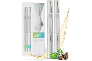 Vitabay Stylo réparateur d'ongles à l'huile d'arbre à thé & huile de ricin - Durcisseur d'ongles Soins des ongles - Sérum pour les ongles - Nail Care Pen Repair & Protect - Set de 2 pièces