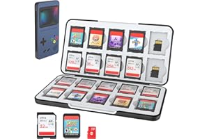 HEIYING Custodia per schede di memoria per giochi Nintendo Switch o schede SD. Custodia per giochi Switch per 20 schede SD/Switch Game Cards e 20 schede Micro SD.