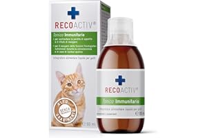 RECOACTIV Tonico Immunitario per gatti, 1 x 90 ml, integratore alimentare per rafforzare il sistema immunitario e prevenire i sintomi di carenze, stimola efficacemente l’appetito