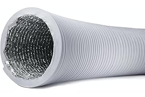 ONWARD Profi Abluftschlauch mit Alu Isolierung - Durchmesser 125 mm / 127 mm, Länge 3 m - für Klimaanlage, Trockner, Abzugshaube, Wäschetrockner - stabil und wärmeisoliert (Standard)