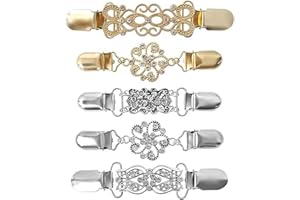 VPB 5 Stück Vintage Cinch Clip,Clips Für Kleidung,Cardigan,Strickjacken,Hemden,Jacke,Tücher,Kleid Waist Clip,für Damen und Mädchen