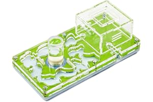 AntHouse - Formicaio Acrilico NaturColor 10x20x1,5cm - con Sistema di umidità Spugnae Deposito (Formiche Incluse) (Verde)