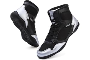 Bravover Wrestling Shoes High Top Pro Wrestling & Boxing Shoes for Men Women