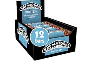 Eat Natural Protein Peanuts, Almonds & Cocoa Fruit & Nut Bars 12 x 40g